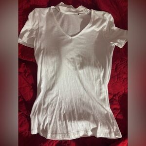 White choker shirt